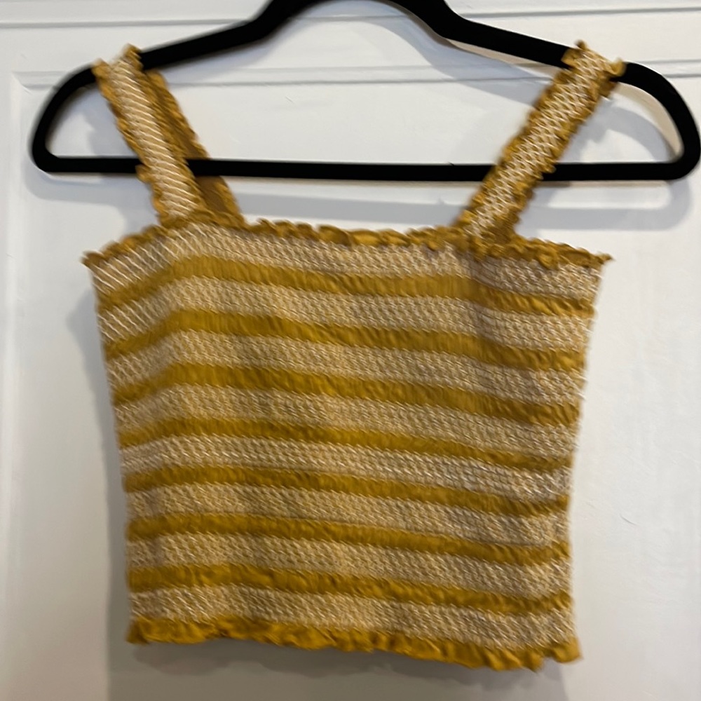 Aeropostale S gold summer crop top
